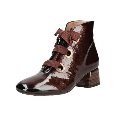 Schnürstiefelette HISPANITAS "Hispanitas Stiefelette Leder", Damen, Gr. 42, braun (espresso), Leder, Schuhe Schnürstiefelette