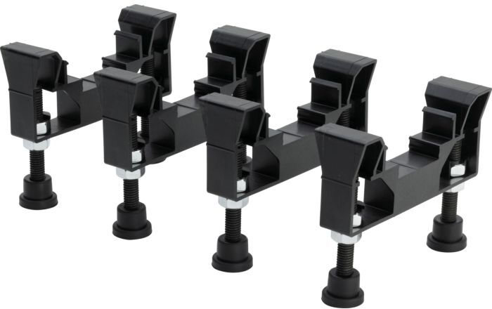 Viega Advantix Vario Verstellfußset 721701 Edelstahl, 4 Stück, 70mm, für Advantix Vario-Duschrinne