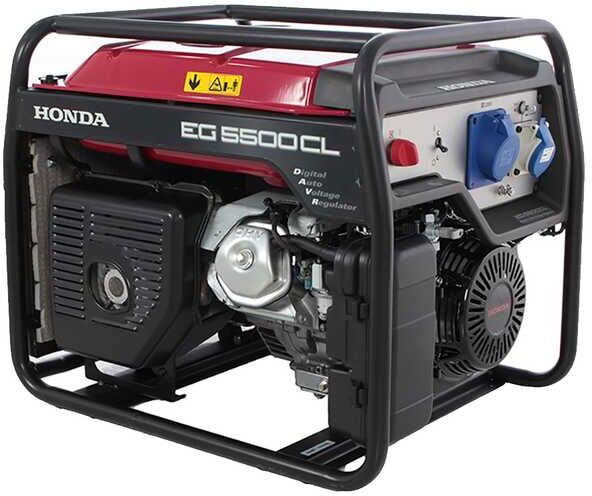 Honda EG 5500 CL - Benzin-Stromerzeuger mit AVR-Regelung 5.5 kW - Dauerleistung 5 kW - 230V