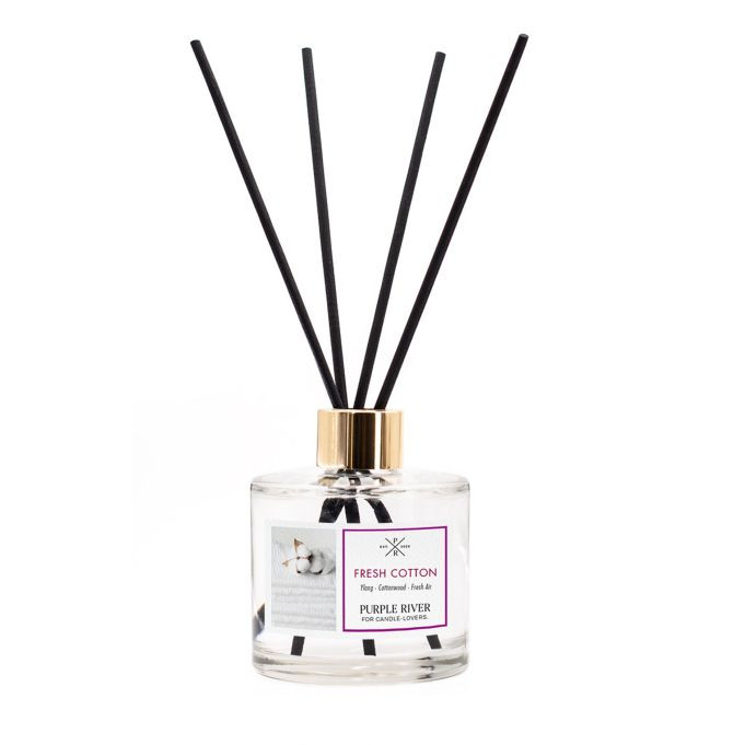 Purple River Rietdiffuser in glas, 100 ml, transparant