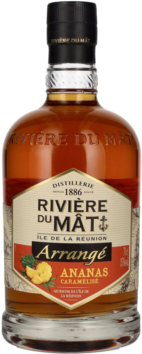 Rivière Du Mat Rivière du Mât Arrangé ANANAS Caramélisé 35% Vol. 0,7l