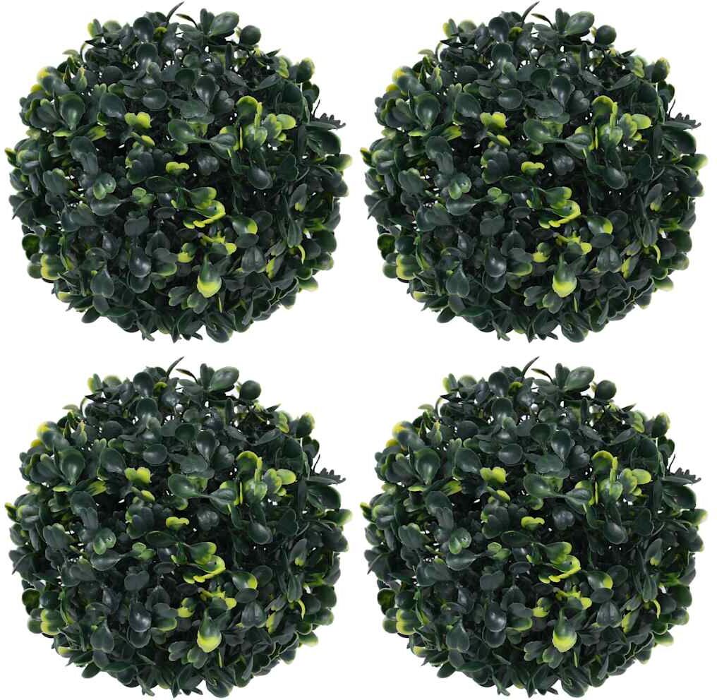 vidaXL Boules de buis artificielles 4 pcs 12 cm