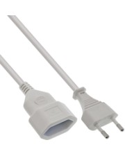 InLine Euro-Verlängerung Eurostecker an Eurokupplung weiss 1m Audio/Multimedia Strom/Netzteil Video/Analog 1 m (16681W)