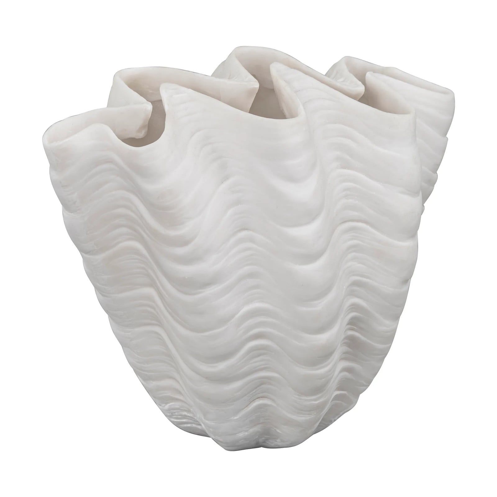 Mette Ditmer Shell vaas Small, wit, Hoogte: 22 cm