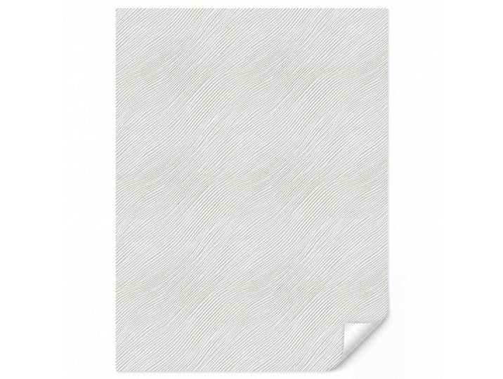 OnlyWow Tapete - Wellen - Rippen - Weiß - 180x240 cm, Papier, Rechteckig, 180x240 cm, Tapeten & Wandverkleidungen, Vliestapeten