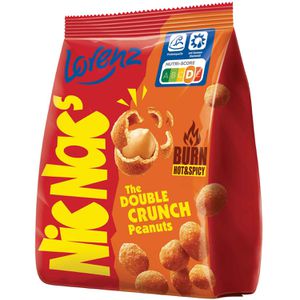 Lorenz Erdnüsse NicNacs mit knuspriger Teighülle, Burn Hot & Spicy, 110 g
