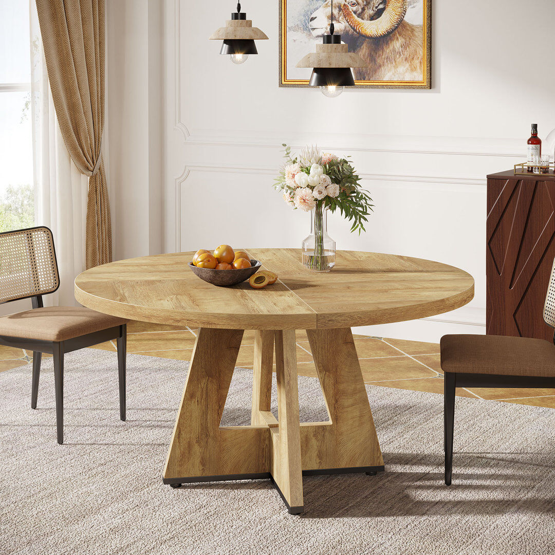 Blue Elephant Round 119.4 Cm Dining Table Natural