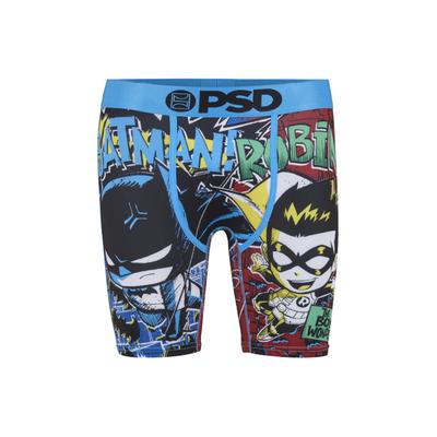 Boxershorts PSD "PSD BATMAN AND ROBIN", Herren, Gr. M, 1 Stk., bunt (multi), 88% Polyester, 12% Elasthan, Unterhosen