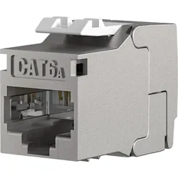 EFB E-20094 RJ45 Keystone Slimline/Shortbody Cat.6A Komponentenzertifiziert silber E20094