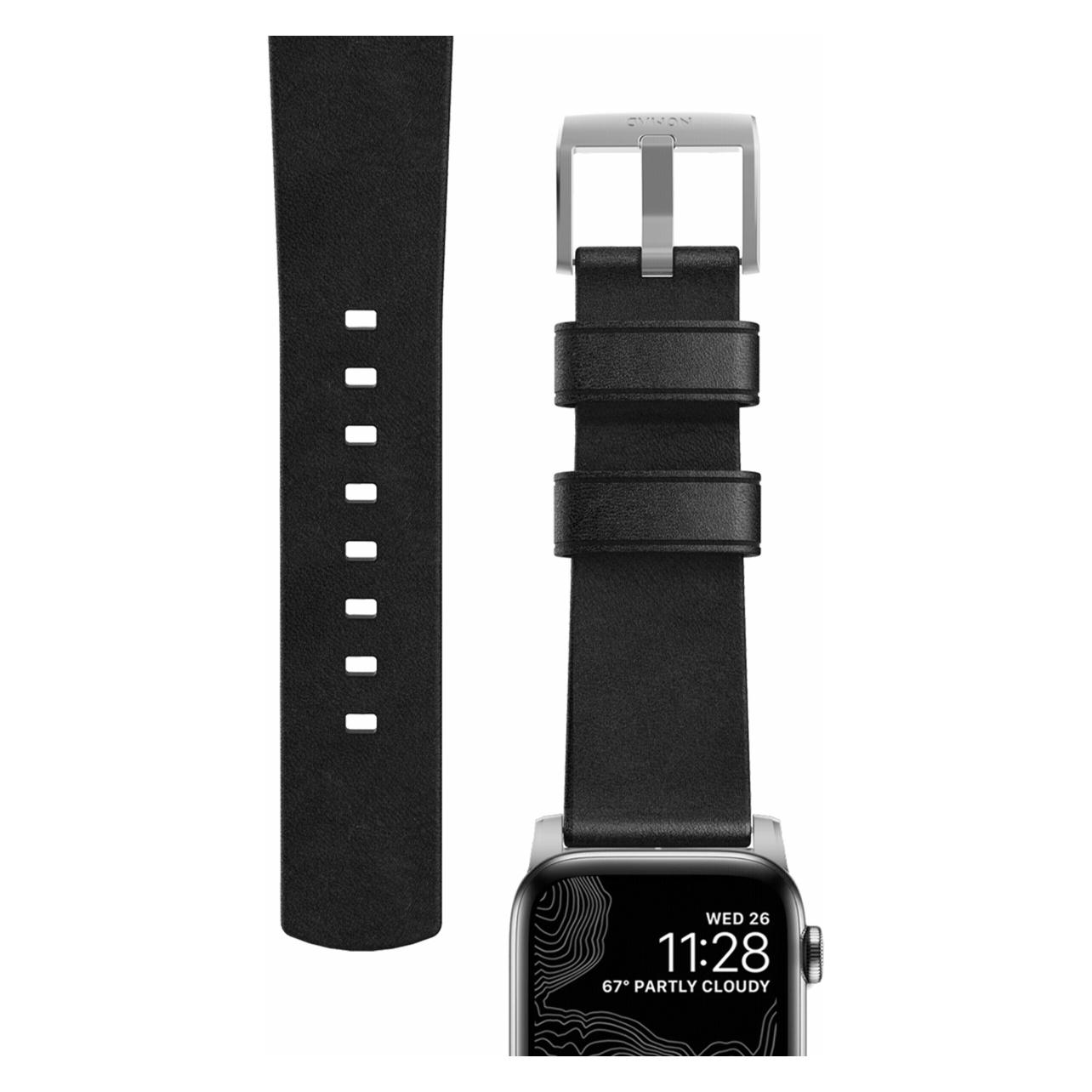 Nomad Modern Connector Strap (44 mm, Leder) (NM1A41SM00)