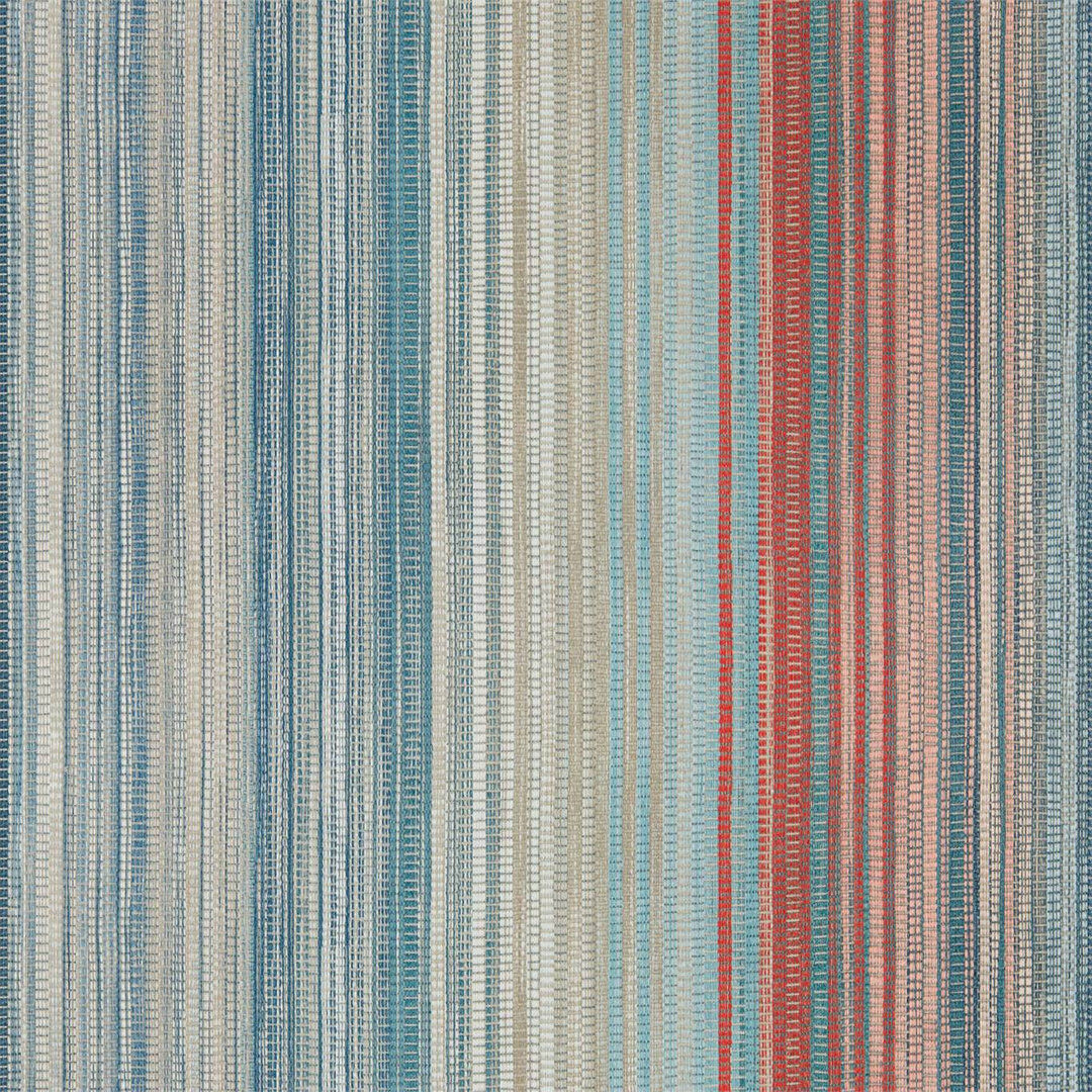 Harlequin Stripe 1005m x 68.6cm Wallpaper Roll Teal/Sedona/Rust 1,005cm L