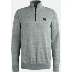 Troyer mit Strickmuster Grau XL