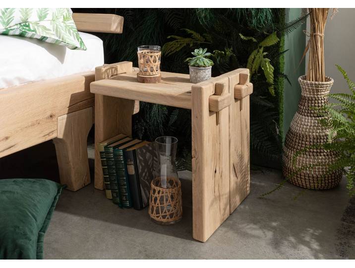 Nachttisch Eiche 56x34x45 natur geölt OAK HEART #11
