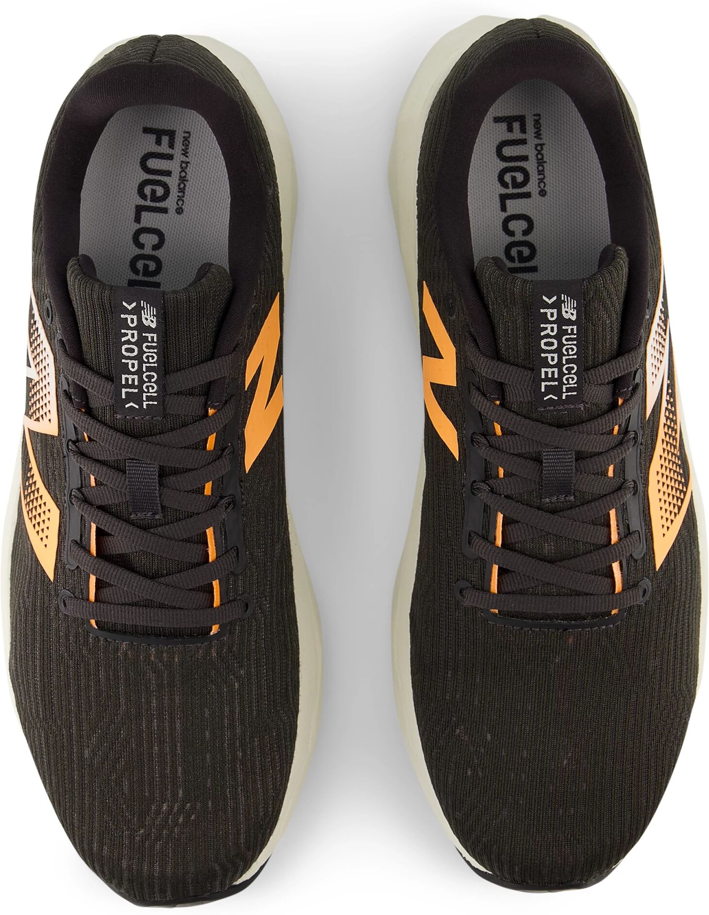 Laufschuh NEW BALANCE "FUELCELL PROPEL V5", Herren, Gr. 43, schwarz, Synthetik, Textil, Schuhe Laufschuh, mit FuelCell-Mittelsohle schwarz 43
