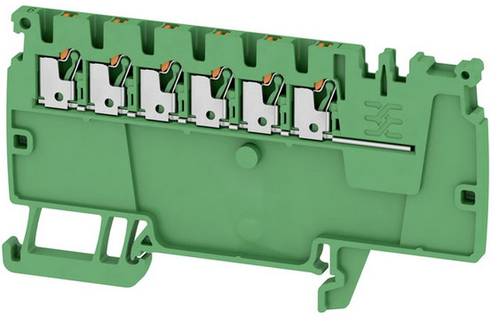 Weidmüller 2614100000 Verteiler-Reihenklemme 3.5mm Push-In-Klemme, Steckanschluss Grün 50St.