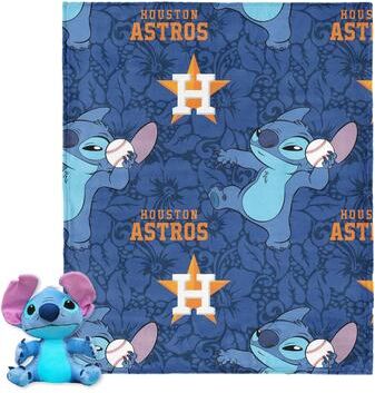 MLB Strike Stitch Hugger Pillow & Silk Touch Throw Blanket Set