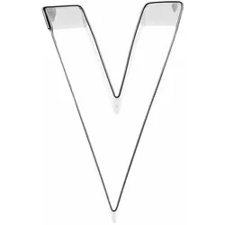 BIRKMANN Ausstechform Buchstabe V, Ausstecher, Plätzchenform, Keks, Plätzchen, Edelstahl, 6 cm, 196506