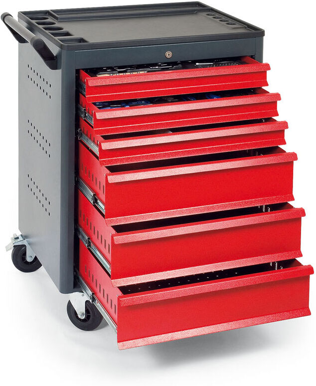 B2B Partner Werkzeugwagen GD, 6 Schubladen, Graphit