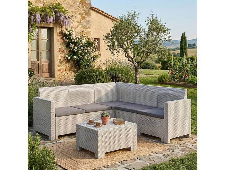 Somnus - ensemble salon extérieur\, blanc\, 5 places Italy