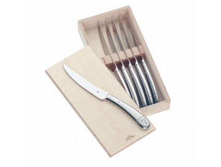 WMF Steakmesserset, Metall, 6-teilig, 23 cm, rostfrei, Besteck, Messer