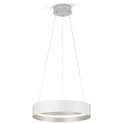 Musterring Leuchten LED-Pendelleuchte Loop Metall Weiß