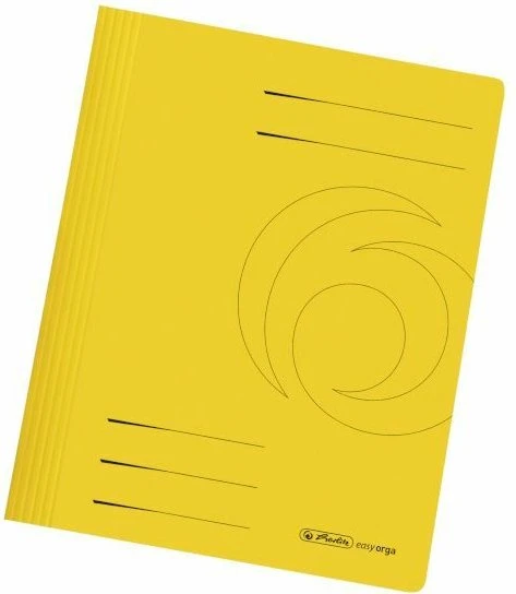 herlitz 10 Schnellhefter Karton gelb DIN A4