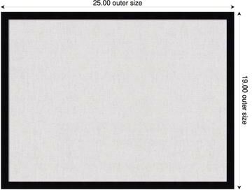 Amanti Art Cloud Dancer Canvas Magnetic Board, Svelte Framed Memo Board
