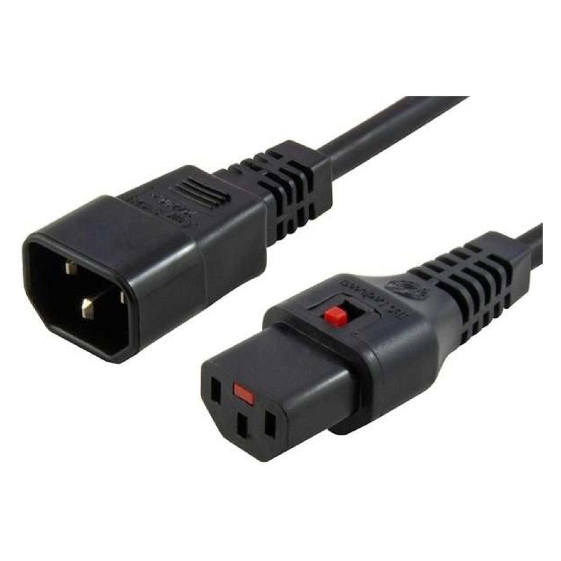 MicroConnect Spannungsversorgungs-Verlängerungskabel (1 m, IEC 60906-1) (PC1024)