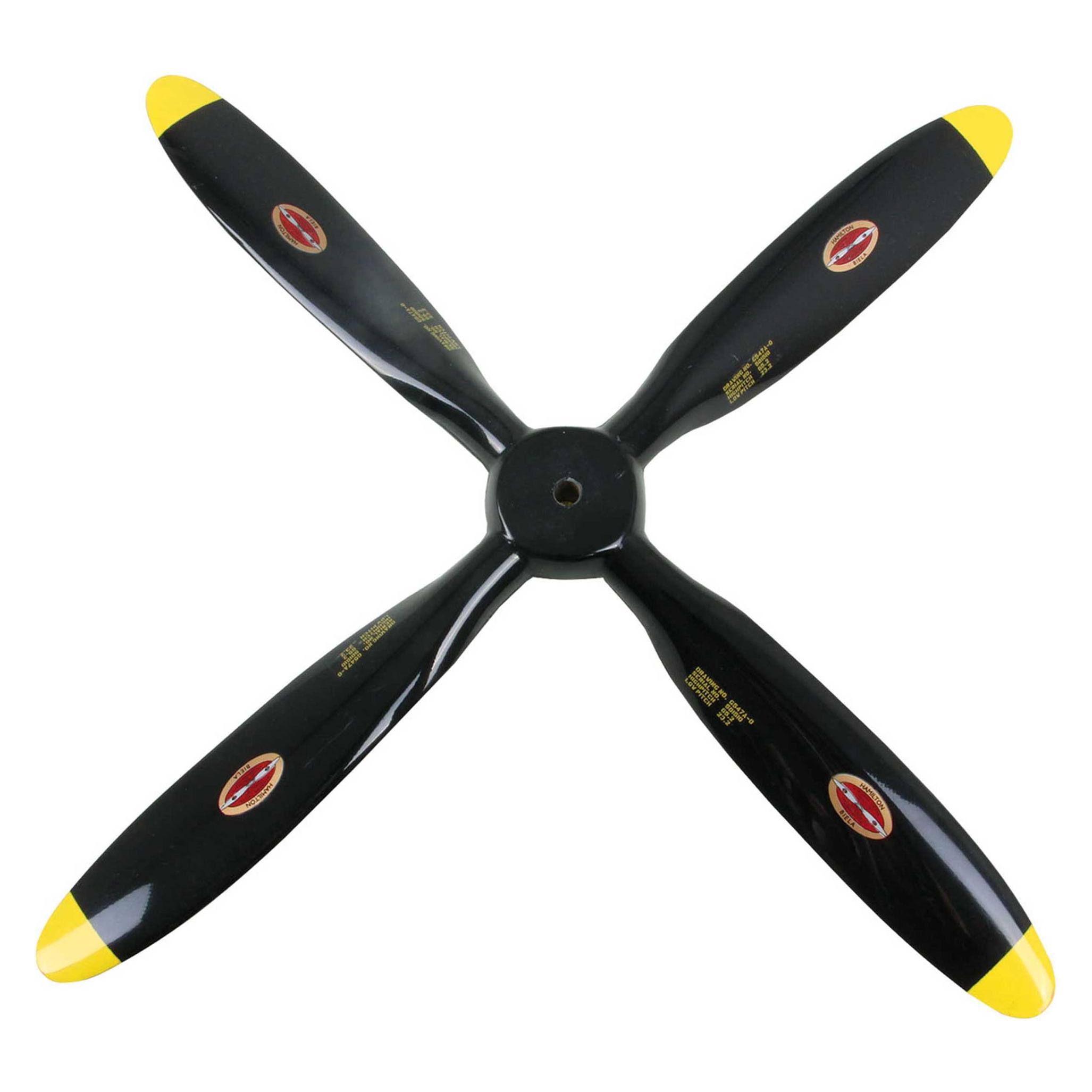 Biela carbon luftschraube 4-blatt 19x8 (4-19X8-SC-BY-CORSAIR)
