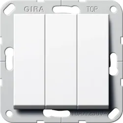 Gira Wippschalter Wechsel 3fach 283203