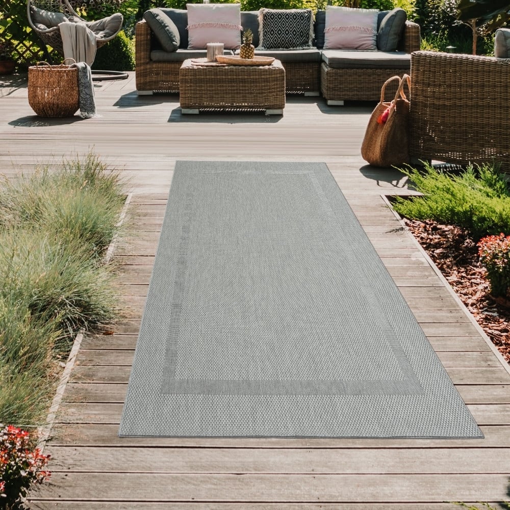 Teppich-Traum Modern Vloerkleed Grijs Sisal en Polypropyleen Rechthoekig