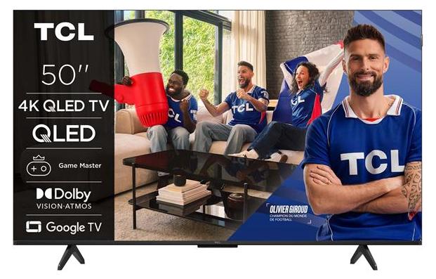 TCL 50P79L, 127 cm (50"), 3840 x 2160 Pixel, QLED, Smart-TV, WLAN, Schwarz