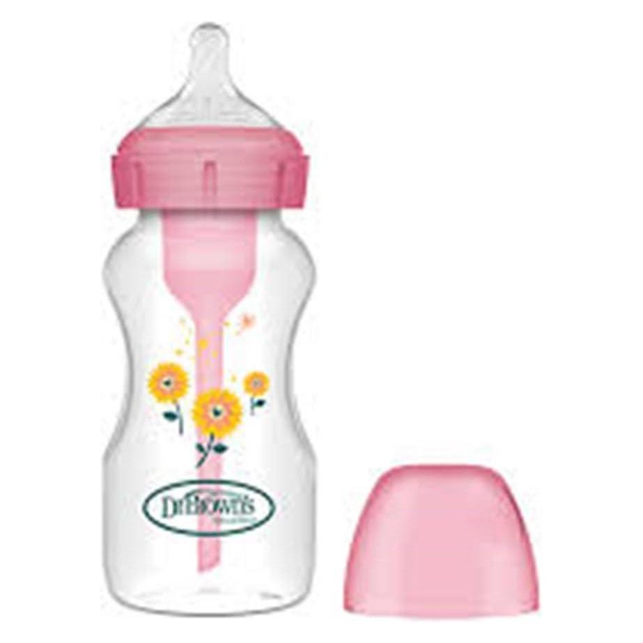 Dr Browns Dr. Brown's Babyflasche Weithals PP Rosa 240ml 1U (240 ml) (42130129)