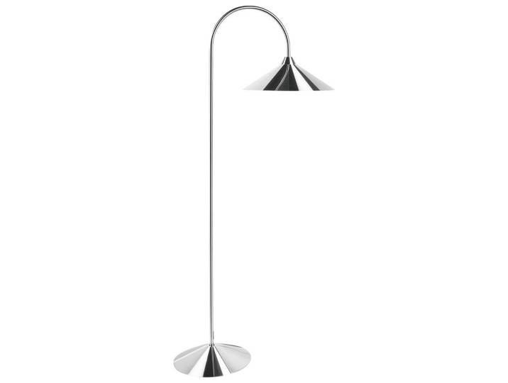Beliani Stehlampe Silber Savegre, Silberfarben, Metall, E27, 66x150x40 cm, Lampen & Leuchten, Innenbeleuchtung, Stehlampen
