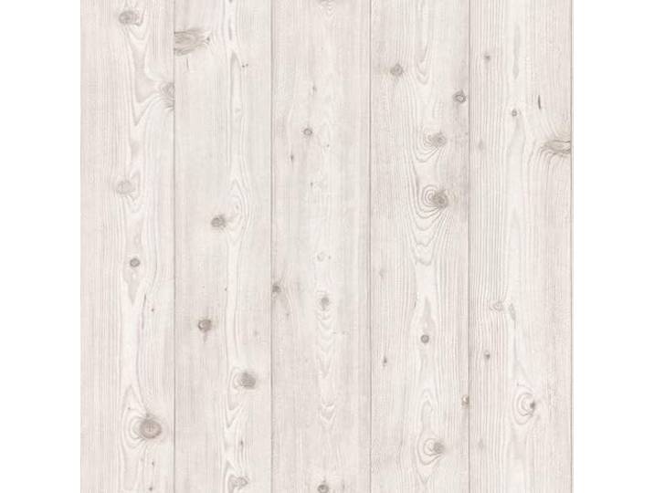 Rasch Tapete 285208 - Helle Papiertapete mit Holzoptik in Creme-Weiß, realistische Holzmaserung - 10,05m x 0,53m