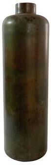 BIDK Home "Large Iron Green Patina Vase H 30.7"" & Dia 9.7"" - GREEN PATINA"