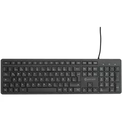eSTUFF G220 kabelgebundene Tastatur - QWERTZ DE - schwarz