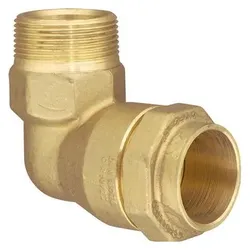 Aalberts, Rohrverbindungstechnik, RAUFOSS WASSER & GAS ISIFLO vinkel 32 mm-3/4" nippel (Winkelverbindung)