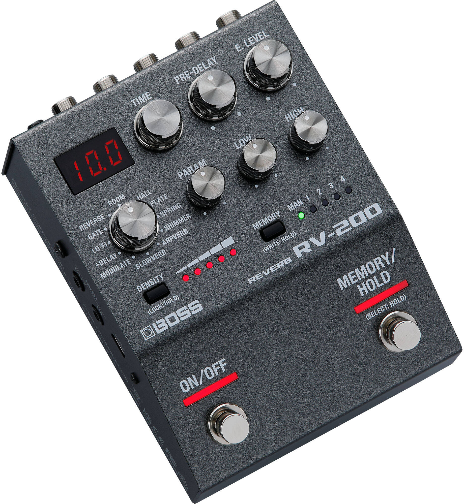 Boss RV-200 REVERB DIGITAL 12-Tipos Reverb 32-bits 96kHz