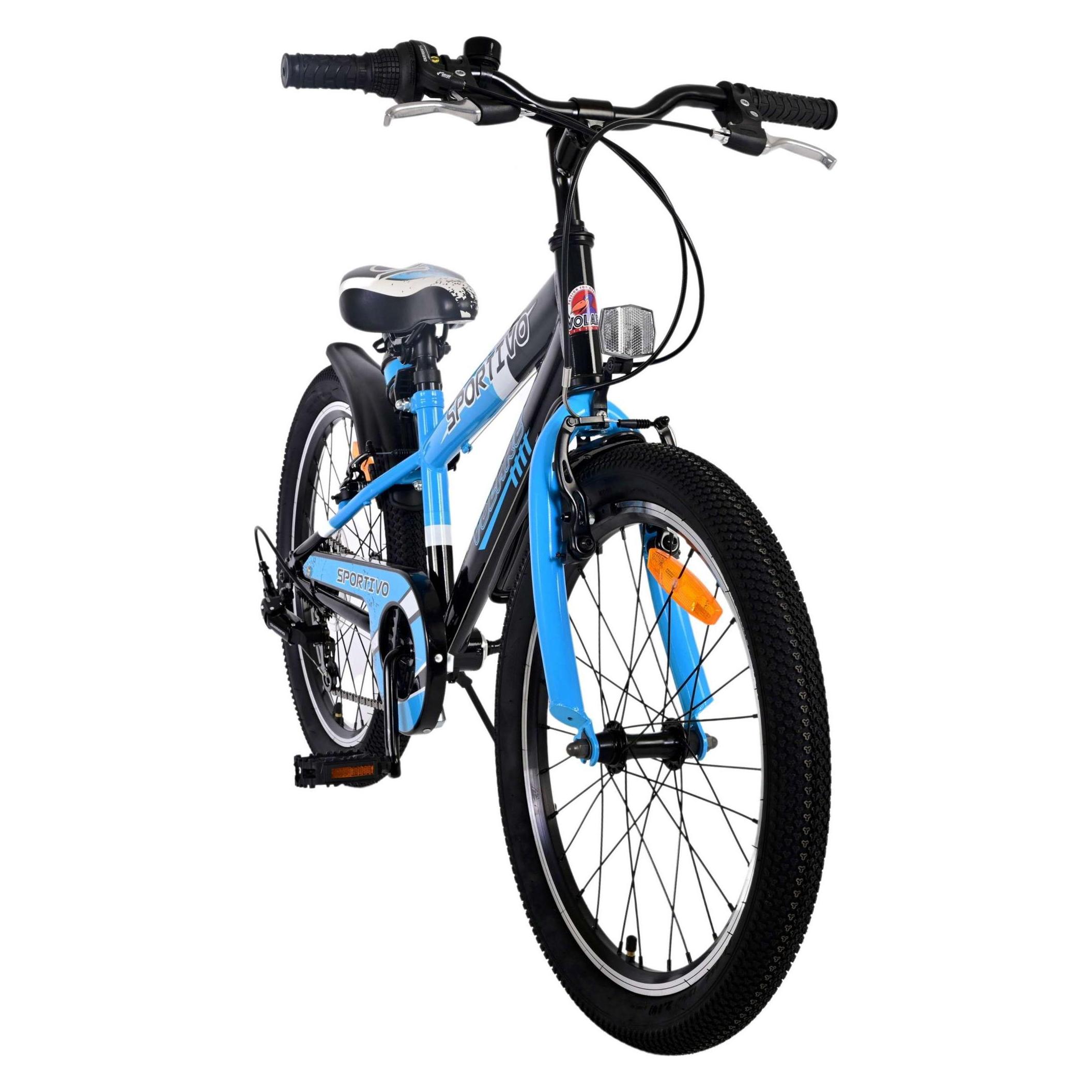 Volare Sportivo Kinderfiets - Jongens - 20 inch - Blauw - 7 versnellingen (20") (22112)
