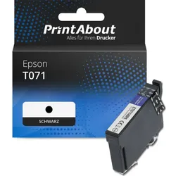 Druckerpatrone kompatibel mit Epson T071 (C13T071140) - Schwarz
