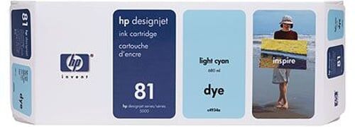 HP 81 (C4934A) tinteiro ciano claro