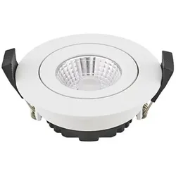 Sigor Einbauleuchte 68 Diled 6W 380lm 3000K weiß 36° dimmbar mit sehr hoher Farbwiedergabe