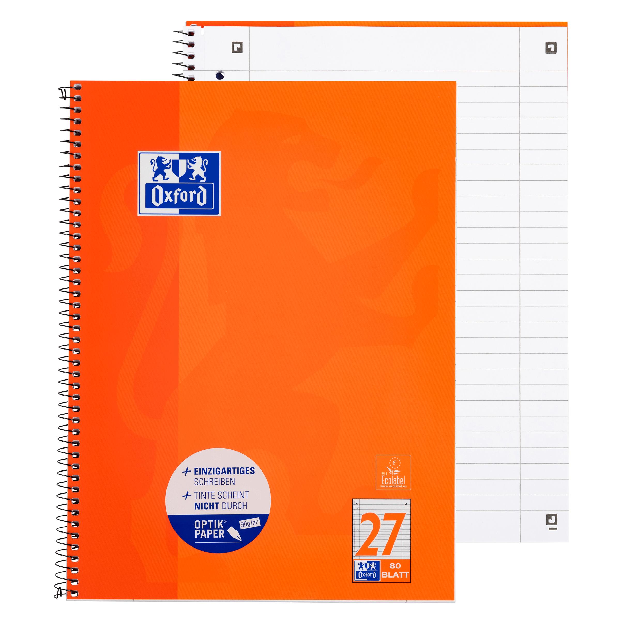 Oxford Collegeblock (A4+, Liniert, Weicher Einband) (100050360)