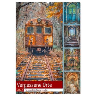 Vergessene Orte (Wandkalender 2027 DIN A2 hoch), CALVENDO Monatskalender