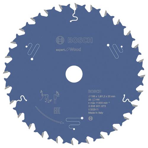 Bosch Accessories 2608901873 2608901873 Kreissägeblatt Zähneanzahl: 28 1St.