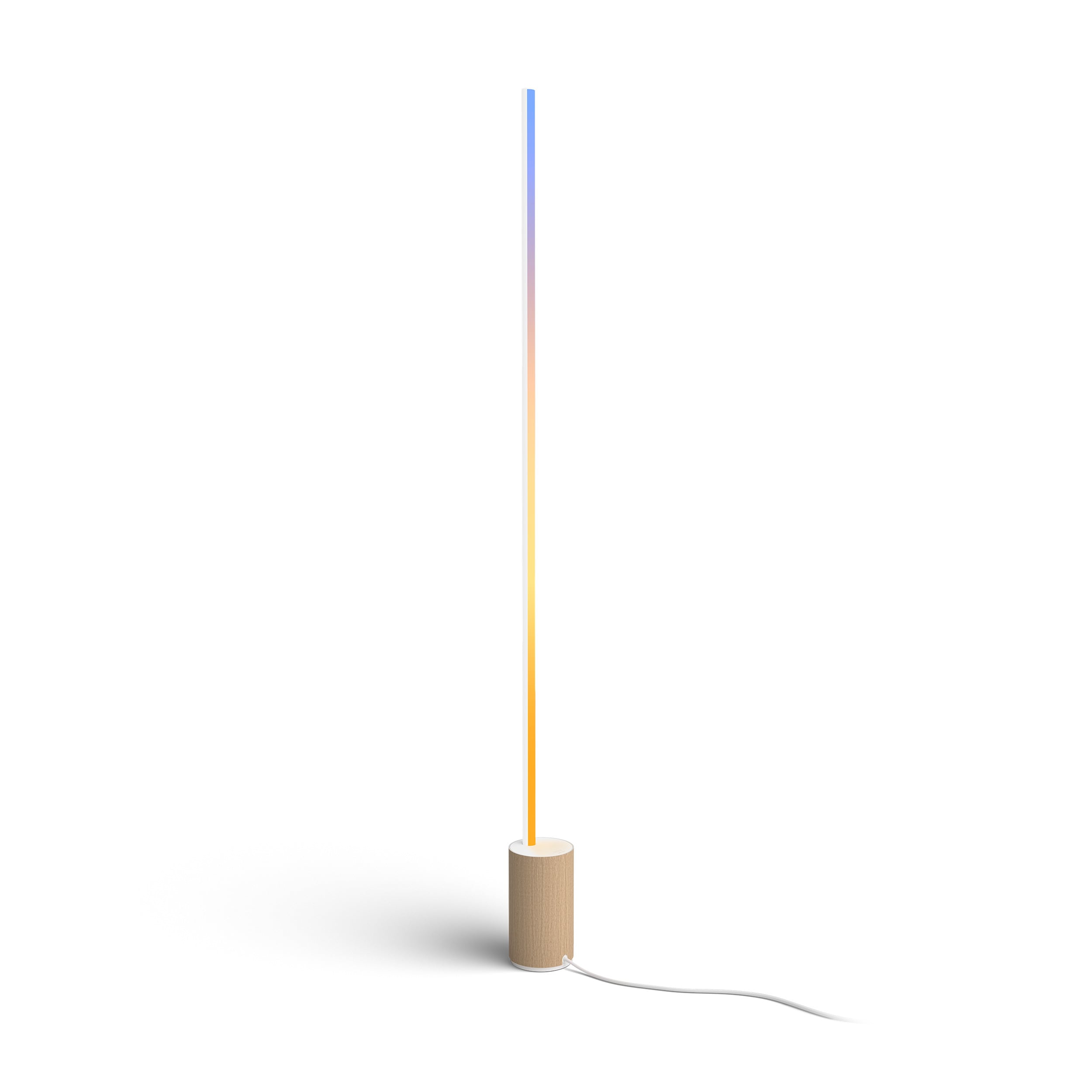 Philips Hue White & Color Ambiance Gradient Signe Stehleuchte Oak 8719514433526