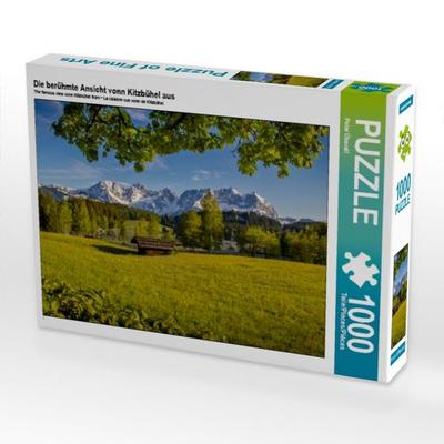 CALVENDO Puzzle Die berühmte Ansicht vonn Kitzbühel aus | 1000 Teile Lege-Größe 64 × 48 cm Foto-Puzzle für glückliche Stunden