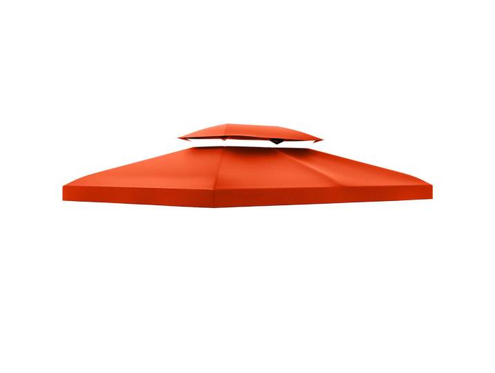 Outsunny Pavillondach, Polyester, Rostrot, Rot, Kunststoff, 400x20x300 cm, Sonnenschutz, Pavillons