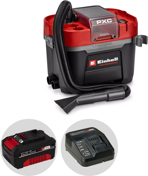 Einhell TP-VC 18/10 Li BL - Aspirateur multifonction à batterie - 18 V 4 Ah